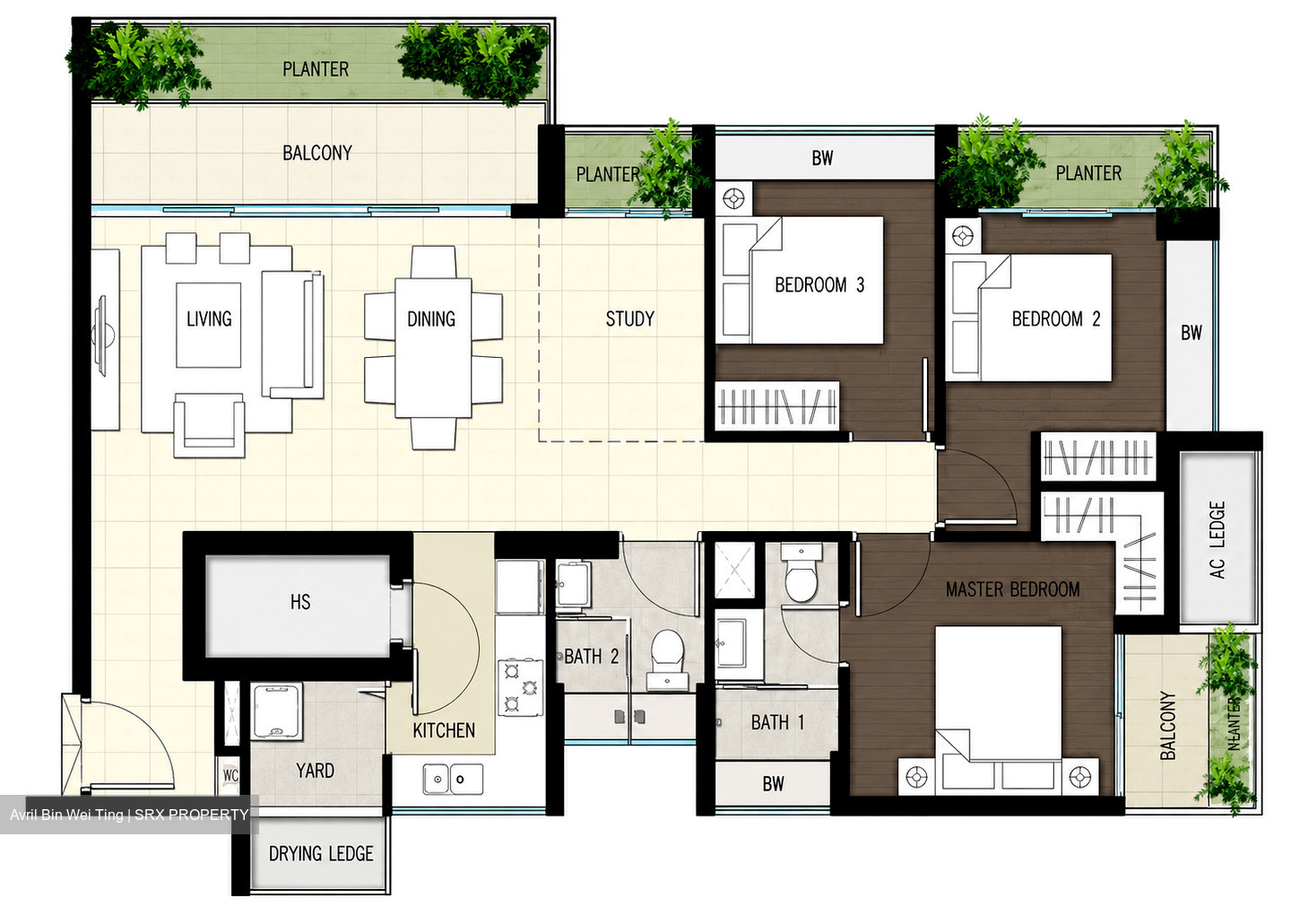 Blk 588A Park Central @ Amk (Ang Mo Kio), HDB 5 Rooms #576502731